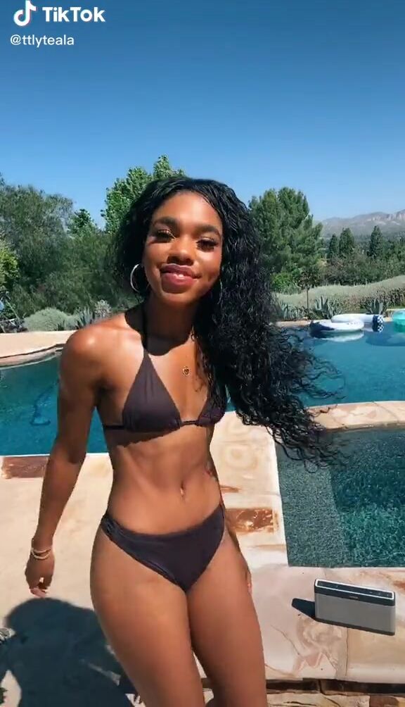 Teala Dunn Ttlyteala Swimming Pool Bikini Booty My Neighbor