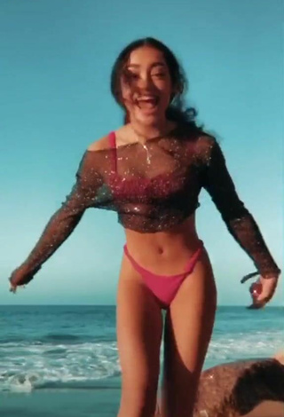 Avani Gregg (@avani) #beach  #bikini  #pink bikini  #legs  «i luh this song»