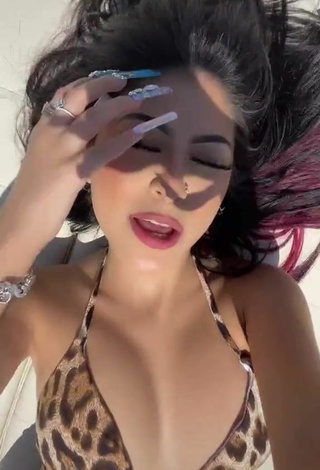 Desiree Montoya (@dxddy._.desi) #cleavage  #bikini  #leopard bikini  #boat  «@daniellecohn»