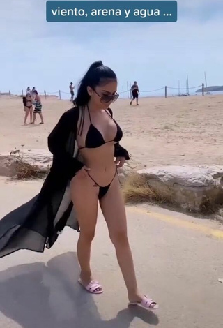 Franjomar (@franjomar) #bikini  #black bikini  #beach  «Dispuesto todo para sentir en mi...»