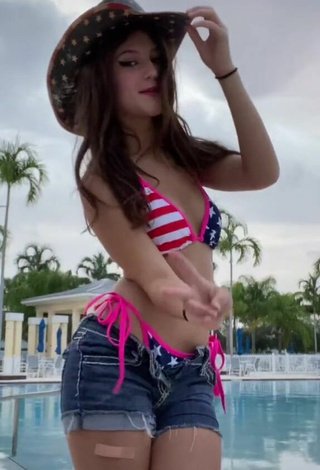 Jenny Popach (@jennypopach) #swimming pool  #bikini  #booty shaking  #shorts 