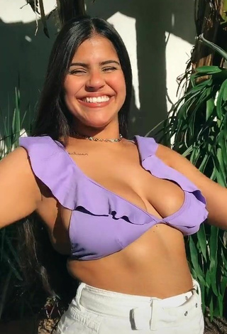 Julia Antunes (@juliasouzaj) #cleavage  #big boobs  #bikini top  #purple bikini top  «dc: @ssiqueir_a // qual a boa do...»