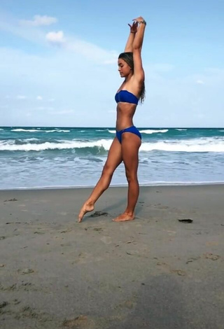 Olivia Dunne (@livvy) #beach  #bikini  #blue bikini  #fitness  «beach-nastics :) #gymnastics...»