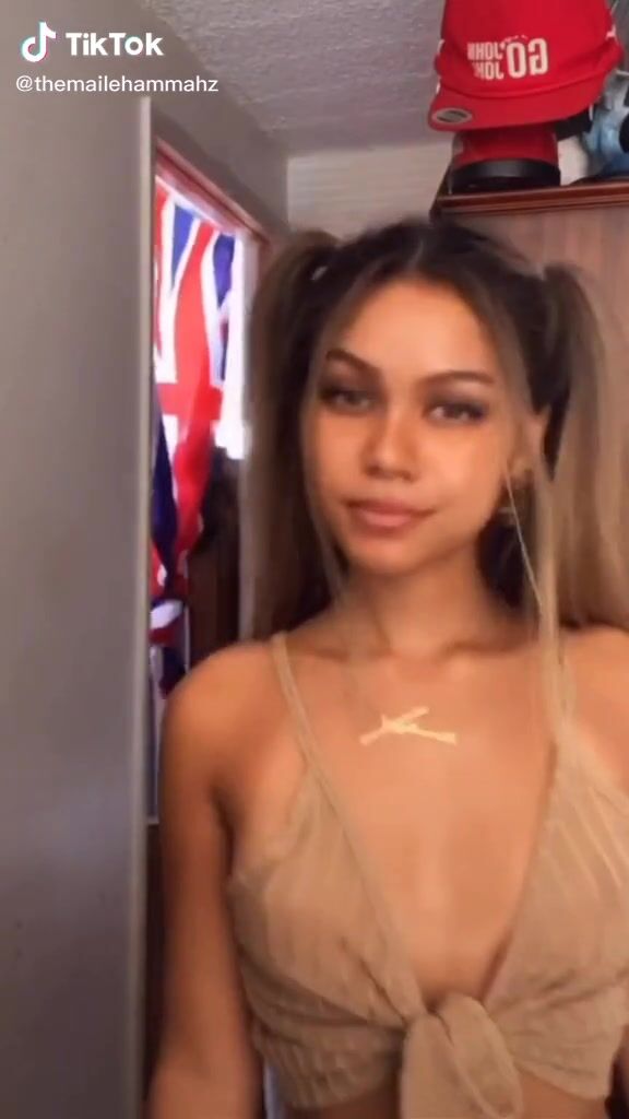 Maile Hammahz (@themailehammahz) #crop top #beige crop top #braless