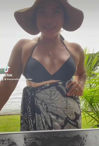 Ashley Hupp (@theparadise.bartender) #bikini top  #black bikini top  #cleavage  #seafront  «Today’s National #Watermelon Day...»
