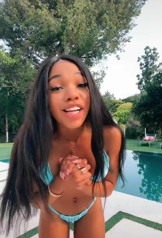 Teala Dunn (@ttlyteala) #swimming pool  #butt  #bikini  #blue bikini  #bouncing boobs  #cleavage  «OOOP @willywonkatiktok»