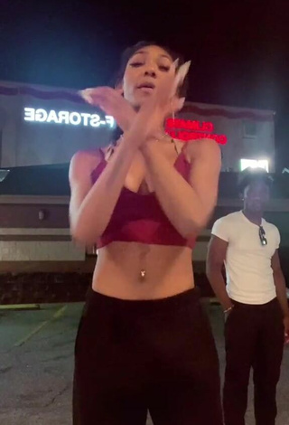 Bria Alana (@briaalanaa) #crop top  #red crop top  #belly button piercing  #cleavage  #bouncing boobs  «HE REALLY THOUGHT HE AAS DOING...»