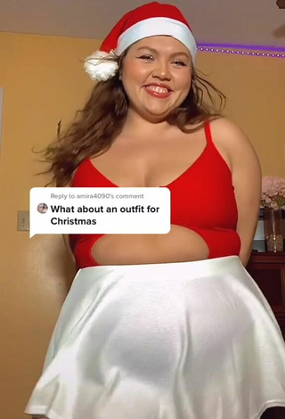 Lexie Lemon (@lexielemonn) #cleavage  #skirt  #white skirt  #cosplay  #bouncing boobs  #top  #red top  «Reply to @amira4090 hehe #fyp...»