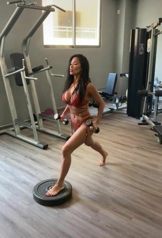 Nicole Scherzinger (@nicolescherzinger) #sports club  #fitness  #cleavage  #big boobs  #sexy  #bikini  #brown bikini  «I don’t dance…I WERK.»