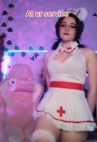Ryn GamerGirl Egirl (@psycho_gummy) #cosplay  #cleavage  #dress  #white dress  #sexy  #big boobs  «Talk to me sweety  Live on...»
