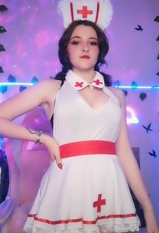 Ryn GamerGirl Egirl (@psycho_gummy) #cosplay  #cleavage  #dress  #white dress  #big boobs  «so u came for ur checkup ?...»