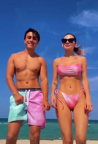 Sasha Ferro (@sashaferro) #beach  #bikini  #pink bikini  #cleavage  #thong  #big boobs  «Argentina en la casa...»