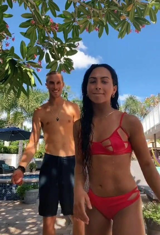 Gabi Butler (@gabi_butler1617) #cleavage  #tattooed body  #bikini  #red bikini  «I miss Florida ❤️»