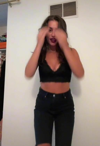 Paige Madison Evans (@paigemevans) #bra  #black bra  #lace bra  #cleavage  #jeans pants  «Alter ego Paige unlocked #foryou...»