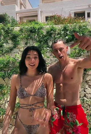 Mariasole Pollio (@polliomariasole) #cleavage  #bikini  #leopard bikini  «Forever young    @shadevito tvb!!»