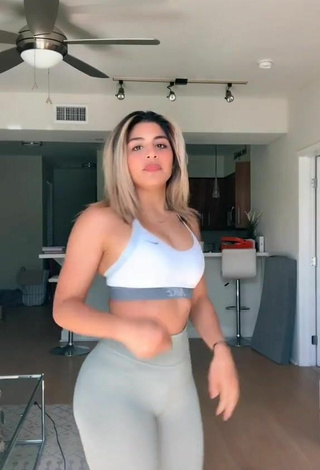 Gabriela Bandy (@gabriela.bandy) #cleavage  #crop top  #leggings  #booty dancing  «Today I notice that I’ve gained...»