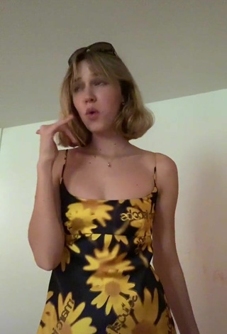 Claire Drake (@jahluver127) #cleavage  #dress  #floral dress 