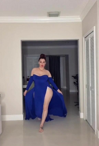 Jane Rocci (@jane_rocci_official) #cleavage  #dress  #blue dress  #big boobs 