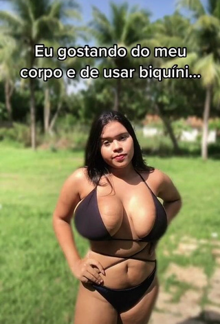 Allana Vasconcelos (@allanamartins_) #cleavage  #mini bikini  #black mini bikini  #big boobs  #side boob  «n precisa fingir q se preocupa...»