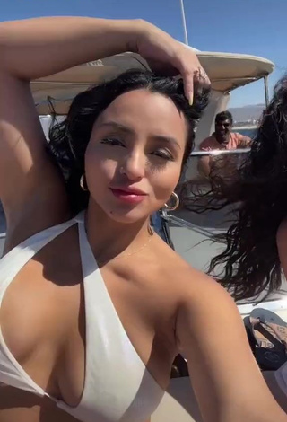 Alma Ramirez (@iamalmaramirez) #cleavage  #bikini top  #white bikini top  #pokies  «She is divorcing her cheating...»