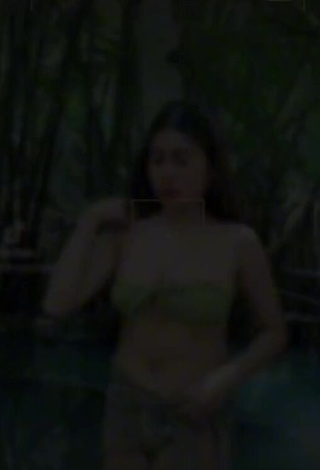 Julie Mae Potot Lambayong (@julieeymae) #cleavage  #bikini  #green bikini  #belly button piercing  #butt 
