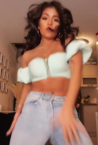 Sabrine Khan (@sabrine_khan) #crop top  #white crop top  #bouncing boobs  #booty dancing  «#fy #dance #foryou»