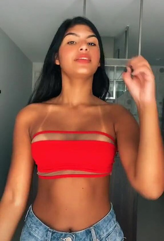 Thaina Amorim (@thaithaiamorim) #bikini top  #red bikini top  #bouncing boobs  #sexy  «i hope you miss me»