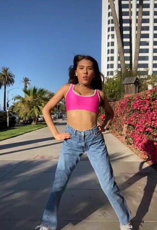 Jammincammy (@jammincammy) #crop top  #pink crop top  #pants  #jeans pants  «TAP IN dance challenge   #tapin...»