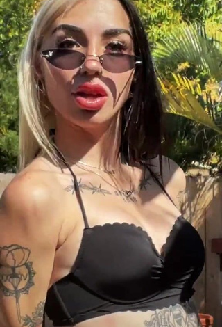 Cruella Morgan (@cruellamorgan) #tattooed body  #bikini top  #black bikini top  «i aint got no fears . it’s the...»