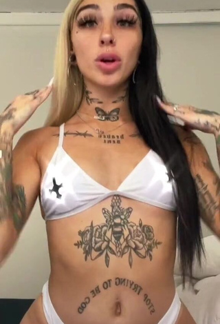 Cruella Morgan (@cruellamorgan) #tattooed body  #bikini  #white bikini  «okay guys I know I said last...»