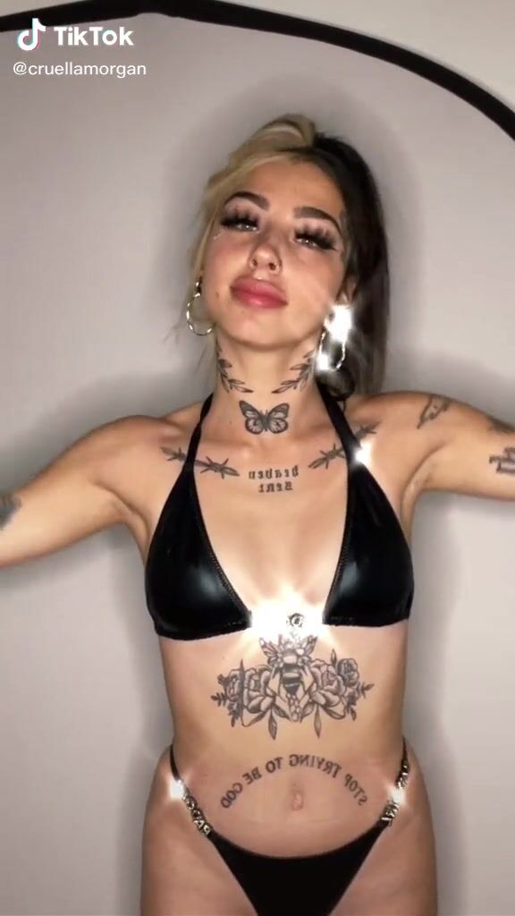 Cruella tattooed body bikini black... «i was supposed to finish this