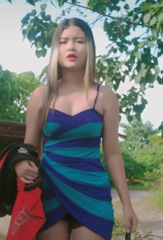 Jemary Kyla Toling (@jemarykyla08) #dress  #striped dress  «pupunta lng naman ako ng debut ate»