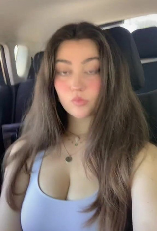 Simone (@imsiiimone) #car  #cleavage  #big boobs  #crop top  #blue crop top  «Need to get better at my...»