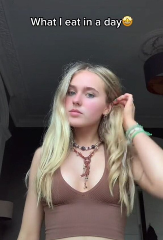 Grace (@moregrace) #cleavage  #crop top  #brown crop top  «Switching up my content a bit...»