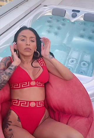 Ruby (@ruby) #bikini  #red bikini  #cleavage  #tattooed body  «Buna, sunt Ruby!❤️ #tesunyo...»