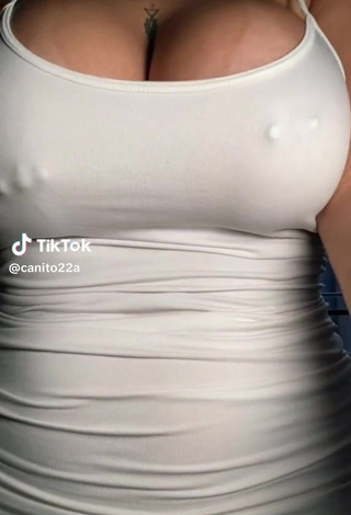 Antonella Cano (@canito22a) #braless  #cleavage  #dress  #white dress  #side boob  #big boobs  #tattooed body  «@canito22a Cano22...»