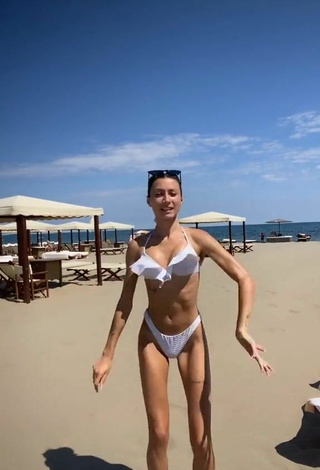 Martina Picardi (@picardimartina) #beach  #bikini  #white bikini 