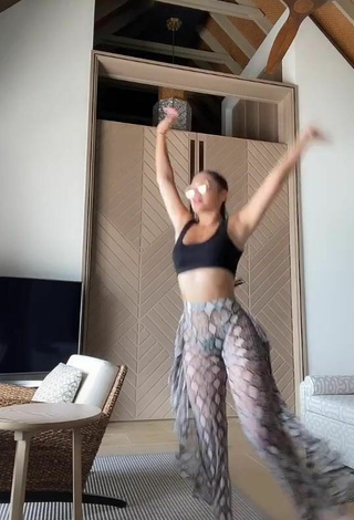 Jailyne Ojeda Ochoa (@jailyneojeda) #crop top  #black crop top  #pants  #snake print pants  #booty shaking  #butt  #big butt  #see through pants  «This is how to properly release...»