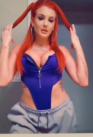 Justina Valentine (@justinavalentine) #cleavage  #big boobs  #bodysuit  #blue bodysuit  «Tatted it up❗️ what’s you’re...»