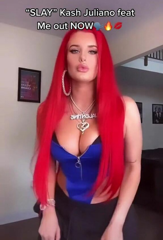 Justina Valentine (@justinavalentine) #cleavage  #big boobs  #swimsuit  #blue swimsuit  «“SLAY” @kashjuliano feat ME out NOW»