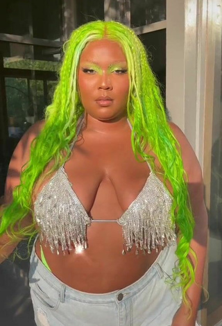 Lizzo (@lizzo) #bikini top  #sequin bikini top  #cleavage  #big boobs  «LAWD HAVE   ‍  MERTHY»