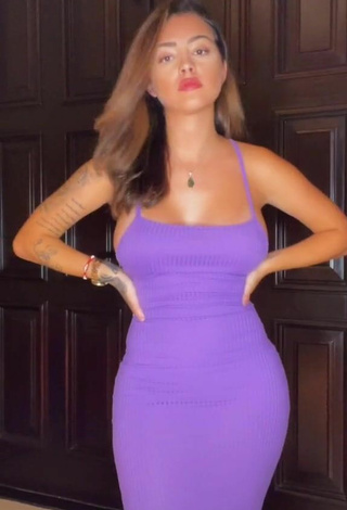 Malu Trevejo (@malutrevejo) #cleavage  #big boobs  #dress  #violet dress  «#ColorCustomizer»