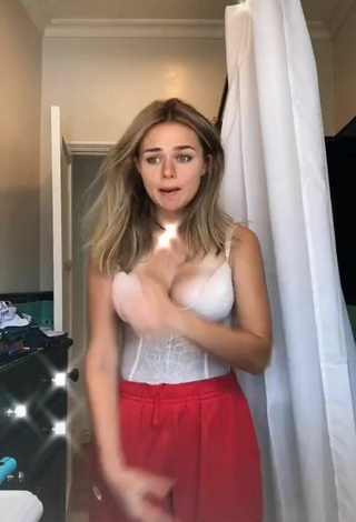 Megan Guthrie (@megnutt02) #cleavage  #big boobs  #top  #white top  «Oky.. but why is this dance so...»