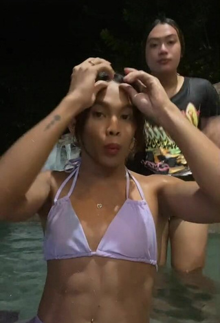 Awra Briguela (@awrabriguela) #belly button piercing  #bikini top  #purple bikini top  «TALAGA SHARMAINE? @juarlitopower»