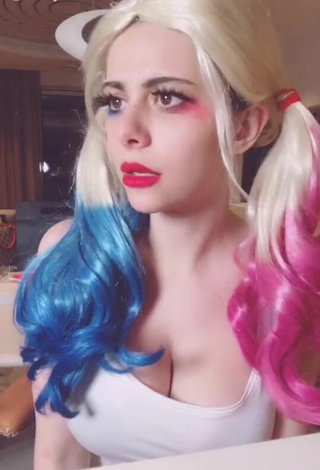 Azra Bajrami (@azzyland) #cosplay  #cleavage  «My #HarleyQuinn impression ❤️...»